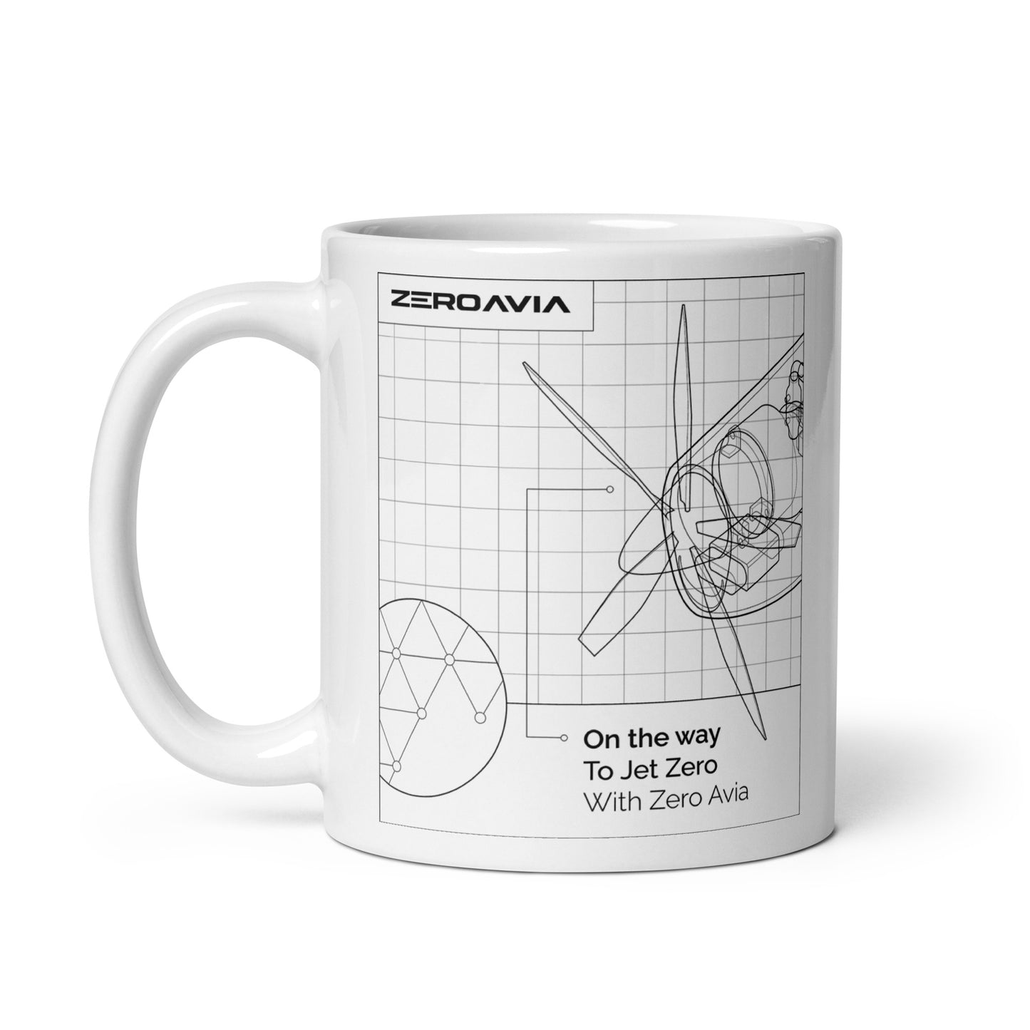 Zero-Emission Aviation White Mug