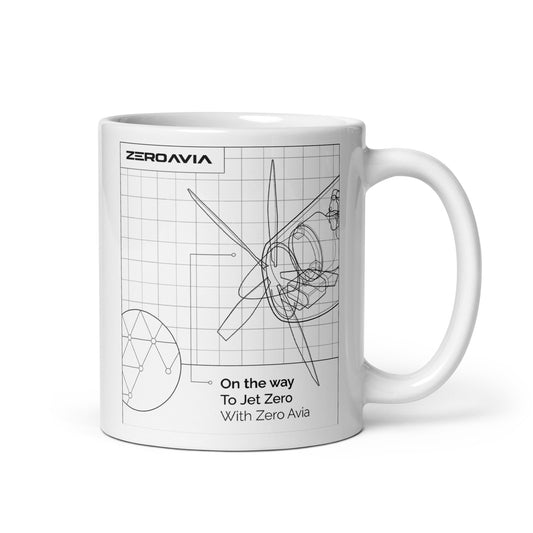 Zero-Emission Aviation White Mug